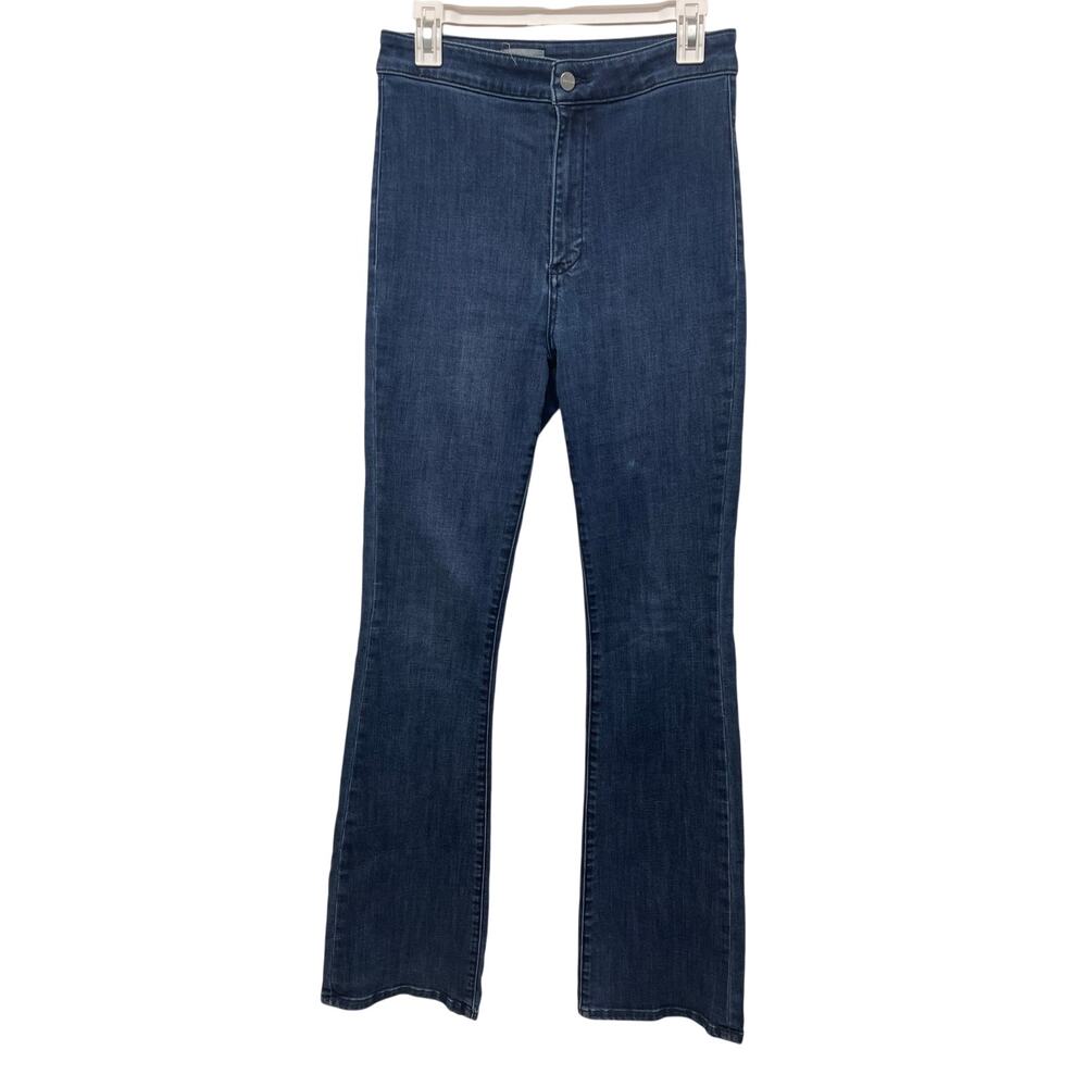 PILCRO Anthropologie High-Rise Wide-leg flare denim jeans size 29T boho festival